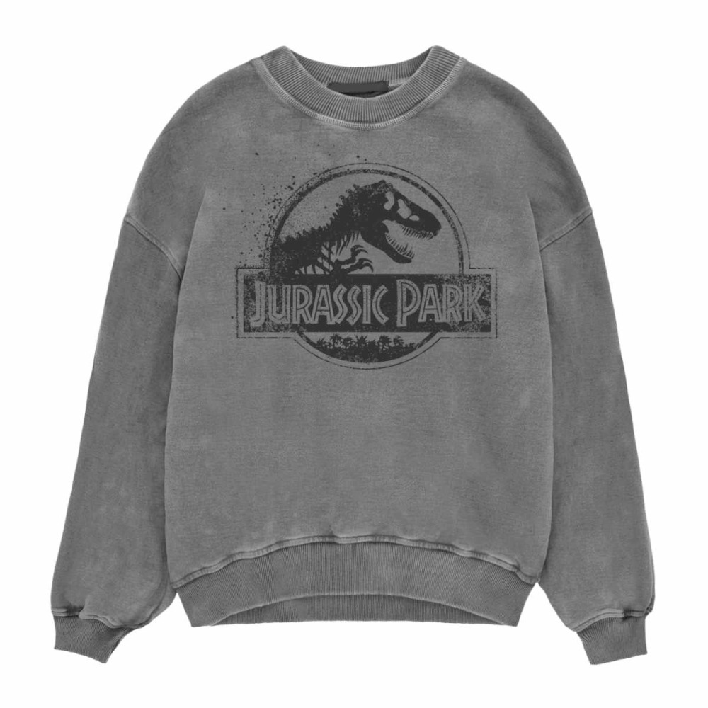 Jurassic Park - Spray Logo Chandail - Gris
